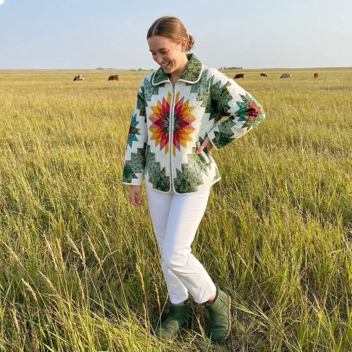 Artful Quilted Jacket view 3